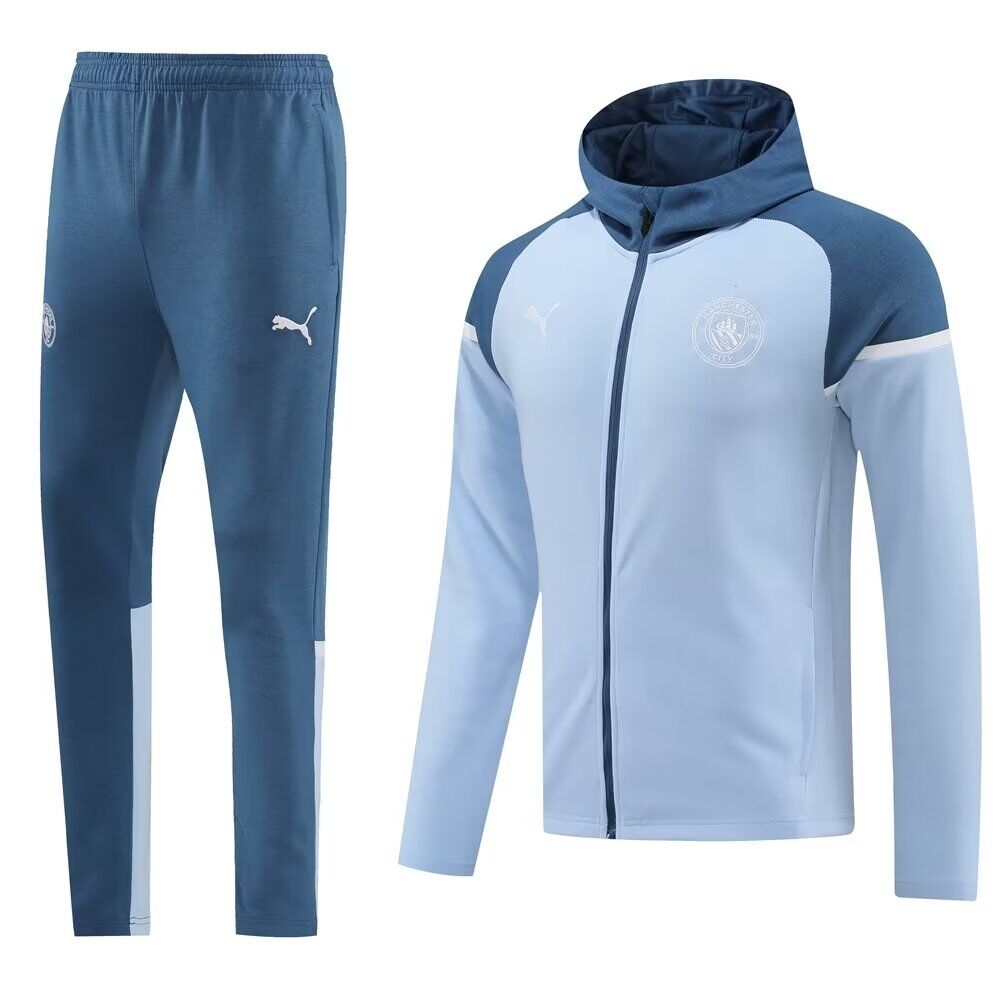 AAA Quality Manchester City 24/25 Hoodie Tracksuit - Light Blue